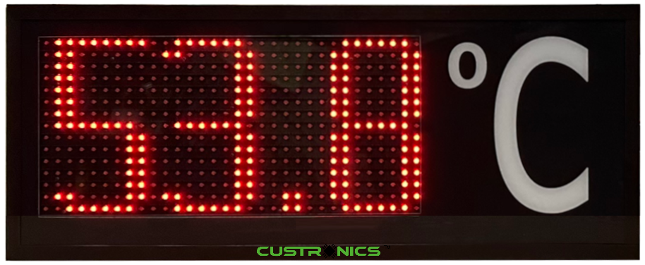 1.1RW LED Temperature humidity Display panel 4 to 20ma 0 to 10V - Custronics - JT techtronics sdn bhd